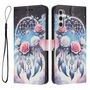 Klapp Schutz Handyh�lle f�r Samsung Galaxy A57 5G Kunstleder Motiv mit Kartenfach & Standfunktion