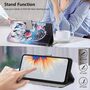 Klapp Schutz Handyh�lle f�r Samsung Galaxy A57 5G Kunstleder Motiv mit Kartenfach & Standfunktion