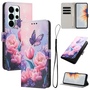 Klapp Schutz Handyh�lle f�r Samsung Galaxy A57 5G Kunstleder Motiv mit Kartenfach & Standfunktion