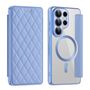 F�r Samsung Galaxy S26 Ultra Kunstleder MagSafe RFID H�lle Hellblau