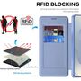 F�r Samsung Galaxy S26 Ultra Kunstleder MagSafe RFID H�lle Hellblau