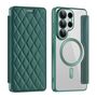 F�r Samsung Galaxy S26 Ultra Kunstleder MagSafe RFID H�lle Gr�n