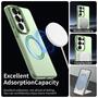 MagSafe f�r Samsung Galaxy S26 Ultra Candy Design Hybrid TPU Gr�n