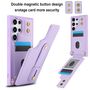 Fliph�lle f�r Samsung Galaxy S26 Ultra Kartenfach Umh�ngeband Lila