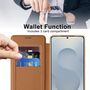 MagSafe f�r Samsung Galaxy S26 Kunstleder RFID Schutz Wallet Braun