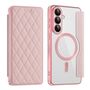 MagSafe f�r Samsung Galaxy S26 Plus Kunstleder RFID Schutz Rosa