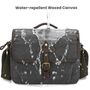 Canvas Kamera Messenger Tasche mit Trennf�chern Gr��e L Gr�n