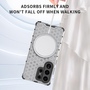 MagSafe f�r Samsung Galaxy S26 Ultra 5G Wabe TPU Silikon H�lle Trans