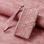 Wallet Klapph�lle f�r Xiaomi 17 Geometric Kunstleder Zipper Book Rosa