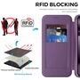 MagSafe f�r Google Pixel 10a Kunstleder RFID Kamera Schutz Lila