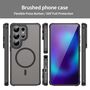 MagSafe f�r Samsung Galaxy S26 Ultra 5G Hybrid Kameraschutz Schwarz