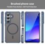 MagSafe f�r Samsung Galaxy S26 Plus 5G Hybrid Kameraschutz Blau