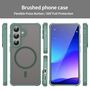 MagSafe f�r Samsung Galaxy S26 Plus 5G Hybrid Kameraschutz Gr�n