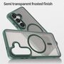 MagSafe f�r Samsung Galaxy S26 Plus 5G Hybrid Kameraschutz Gr�n
