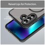 MagSafe f�r Samsung Galaxy A37 5G TPU Hybrid Kameraschutz Matt Schwarz