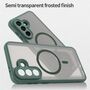 MagSafe f�r Samsung Galaxy A57 5G TPU Hybrid Kameraschutz Matt Gr�n