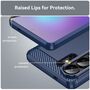 f�r Samsung Galaxy S26 Ultra Carbon Brushed Design TPU Blau