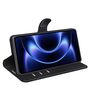 Klapph�lle f�r Xiaomi 17 Ultra Kunstleder Book Wallet Schutz Schwarz