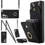 Klapph�lle f�r Samsung Galaxy S26 Ultra Crossbody Kunstleder Schwarz