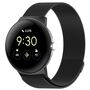Edelstahl f�r Google Pixel Watch 4 / 3 45mm Magnet Band Schwarz
