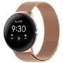 Edelstahl f�r Google Pixel Watch 4 Watch 3 45mm Magnet Band Rose Gold