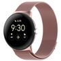 Edelstahl f�r Google Pixel Watch 4 / 3 45mm Magnet Band Pink