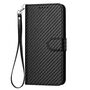 Wallet Klapph�lle f�r Samsung Galaxy S26 5G Carbon Textur Book Schwarz