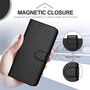 Wallet Klapph�lle f�r Samsung Galaxy S26 5G Carbon Textur Book Schwarz