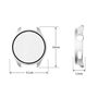 + Schutzglas f�r Xiaomi Watch 5 Full Cover PC Geh�use Transparent