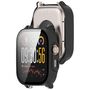 + Schutzglas f�r Oppo Realme Watch 5 Full Cover PC Geh�use Schwarz