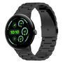 Edelstahl f�r Google Pixel Watch 4 / 3 45mm Three Beads Schwarz