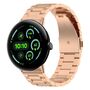 Edelstahl f�r Google Pixel Watch 4 / 3 45mm Three Beads Rose Gold