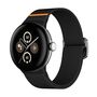 Nylon f�r Google Pixel Watch 4 / 3 45mm Elastisch Verstellbar Schwarz