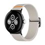 Nylon f�r Google Pixel Watch 4 / 3 45mm Elastisch Verstellbar Beige