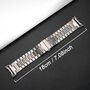 Edelstahl f�r Google Pixel Watch 4 / 3 45mm Butterfly Ersatz Silber