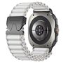 Nylon Outdoor f�r Samsung Galaxy Watch 8 / 8 Classic Ersatzband Wei�