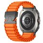 Nylon Outdoor f�r Samsung Galaxy Watch 8 / 8 Classic Ersatzband Orange