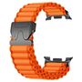 Nylon Outdoor f�r Samsung Galaxy Watch 8 / 8 Classic Ersatzband Orange
