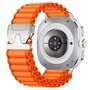 Nylon Outdoor f�r Samsung Galaxy Watch 8 / 8 Classic Ersatzband Orange