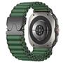 Nylon Outdoor f�r Samsung Galaxy Watch 8 / 8 Classic Ersatzband Gr�n