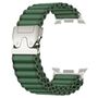 Nylon Outdoor f�r Samsung Galaxy Watch 8 / 8 Classic Ersatzband Gr�n