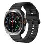 f�r Samsung Galaxy Watch 8 / 8 Classic Silikon Armband Schwarz Gr��e L