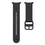 f�r Samsung Galaxy Watch 8 / 8 Classic Silikon Armband Schwarz Gr��e L