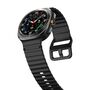 f�r Samsung Galaxy Watch 8 / 8 Classic Silikon Armband Schwarz Gr��e L