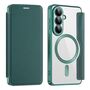 MagSafe f�r Samsung Galaxy S26 RFID Schutz 360 Kunstleder Gr�n