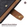 Klapph�lle f�r Xiaomi Poco F8 Pro RFID Schutz mit Kartenfach Schwarz