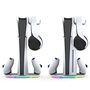 Vertical Stand PS5 Pro Slim Ladestation Controller RGB Wei�