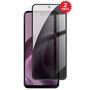 Privacy 2x f�r Motorola Moto G17 / G15 / Power 9H Hartglas Blickschutz