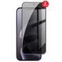 Privacy 2x f�r Motorola Moto G67 5G / G77 5G 9H Hartglas Blickschutz