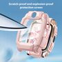+ Schutzglas f�r Imoo Watch Phone Z10 Full Cover Case Rosa